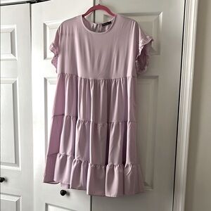 Lilac T shirt dress